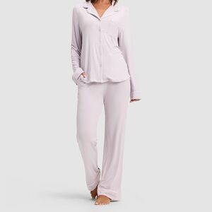 Cozy Earth Women's Bamboo Stretch-Knit Long Sleeve Pajama Set